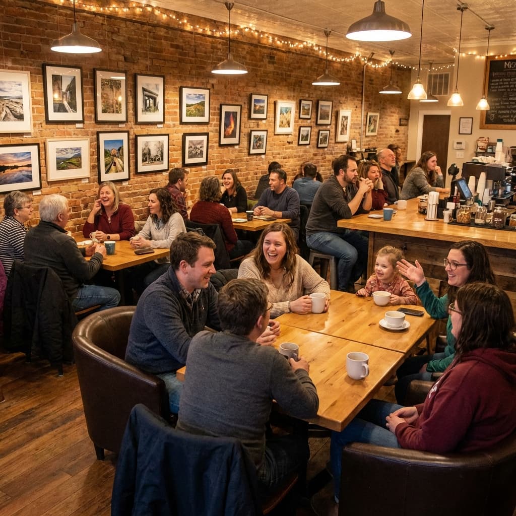 Community at Kaleidoscope Coffee